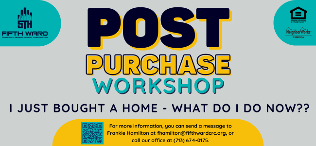 Post Purchase Workshop