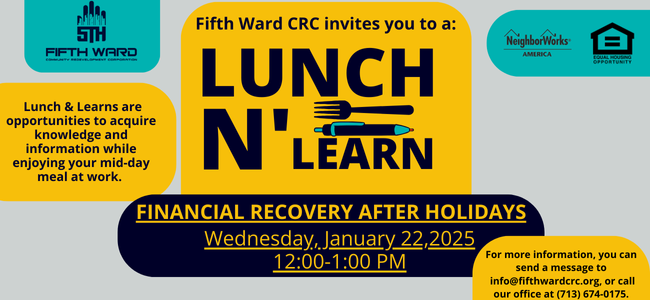 Monthly Lunch N' Learn